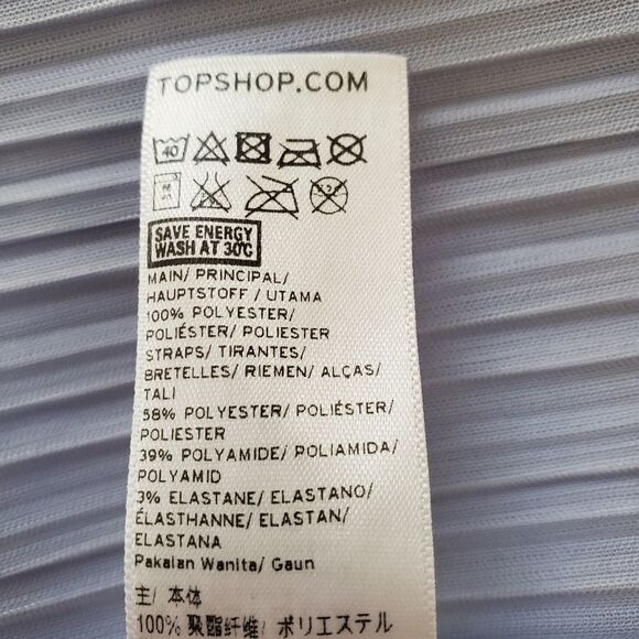 Topshop Pleated Crinkle Slip Dress - Picture 14 of 14